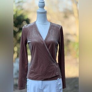 🦋 Madewell Champange Color Wrap Top